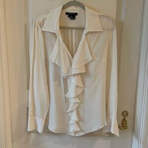 Cream color long sleeve blouse